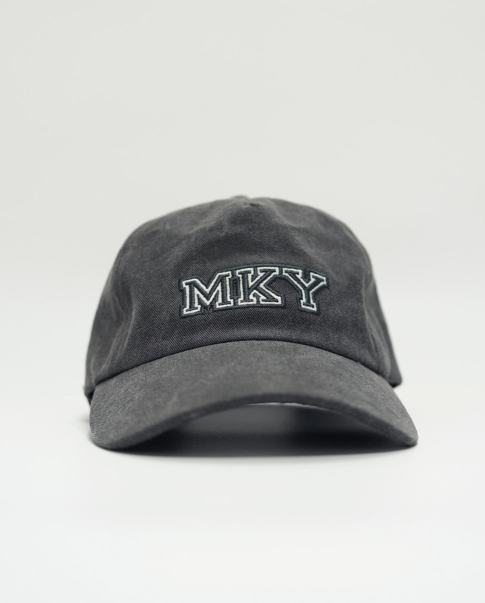 Imagen 1 de Gorra de hombre con logo bordado Gris oscuro