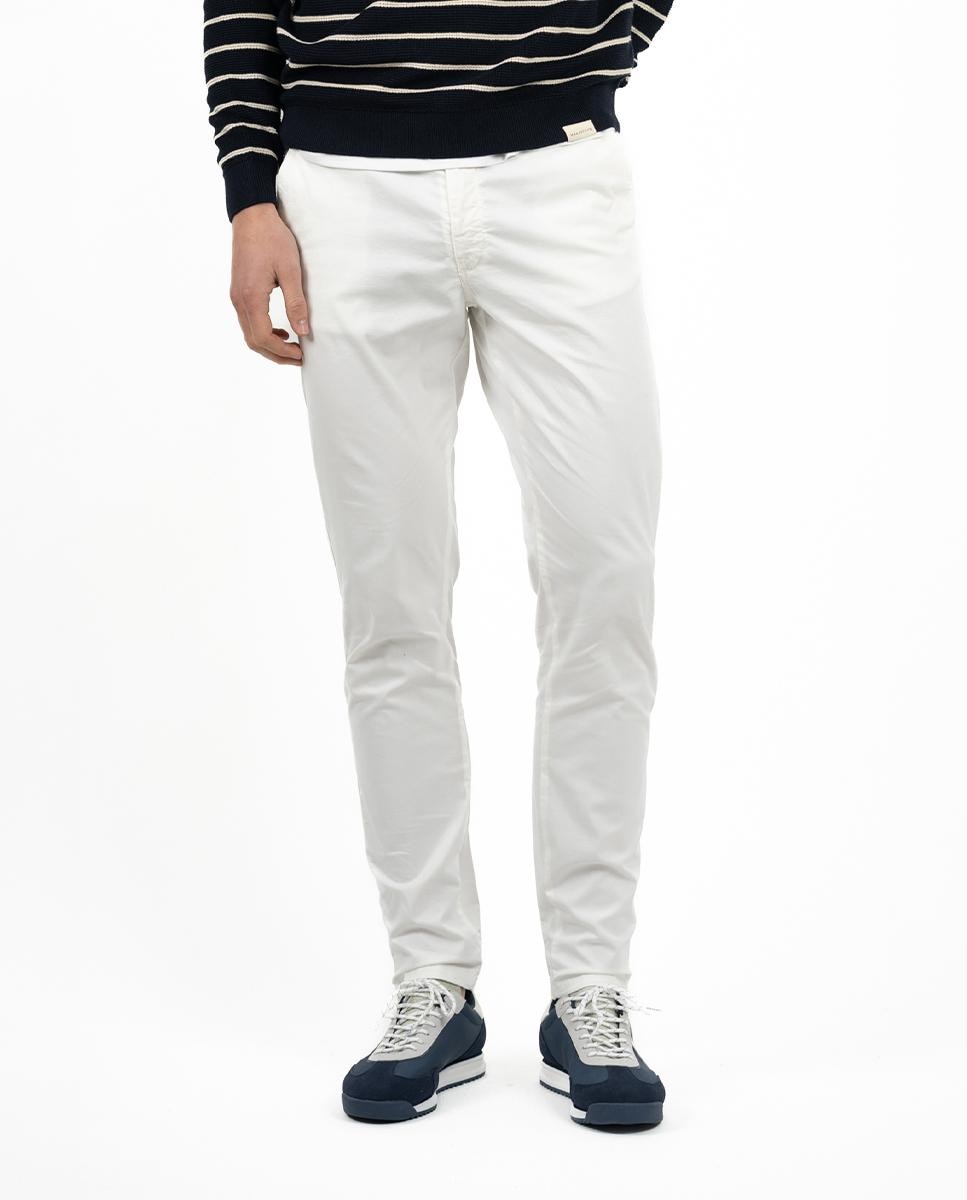 Makarthy - Chino de hombre slim con cintura elástica.