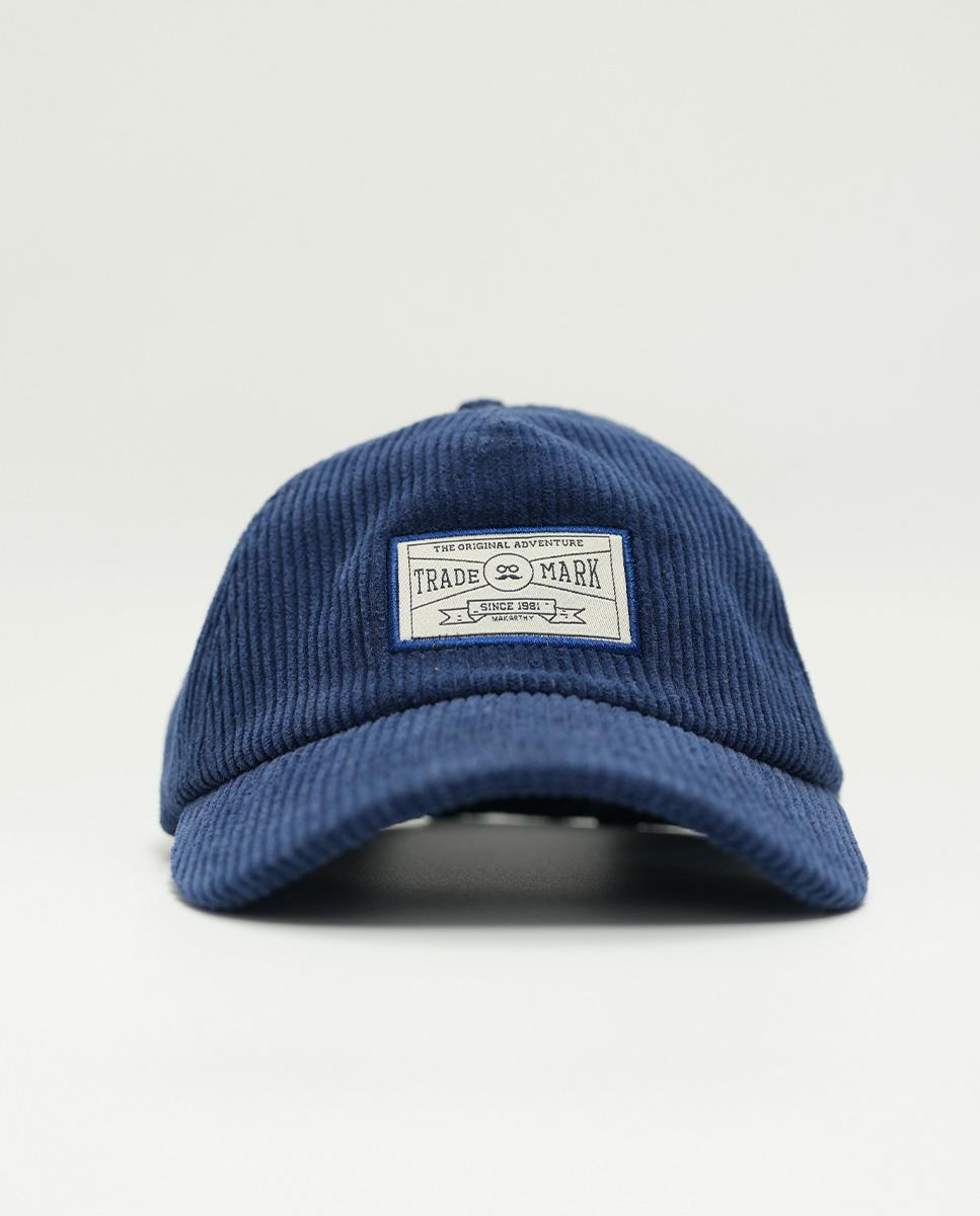 Imagen 1 de Gorra de hombre de pana con logo Azul eléctrico