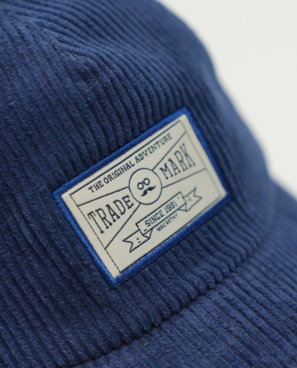Imagen 2 de Gorra de hombre de pana con logo - Makarthy - Azul eléctrico Azul eléctrico