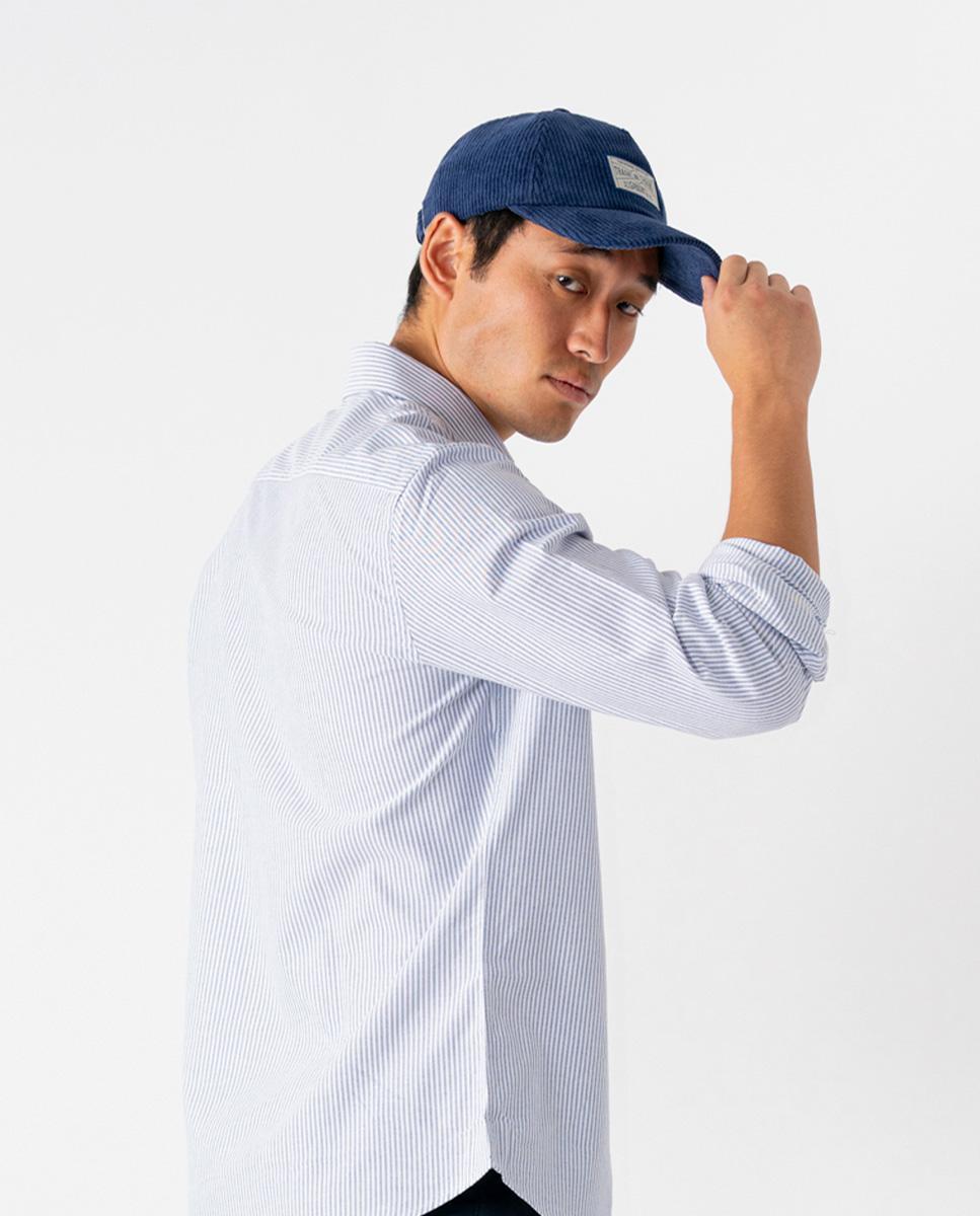 Imagen 3 de Gorra de hombre de pana con logo - Makarthy - Azul eléctrico Azul eléctrico