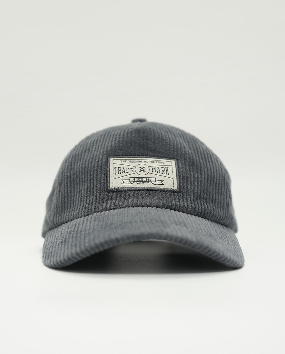 Imagen 1 de Gorra de hombre de pana con logo - Makarthy - Gris oscuro Gris oscuro