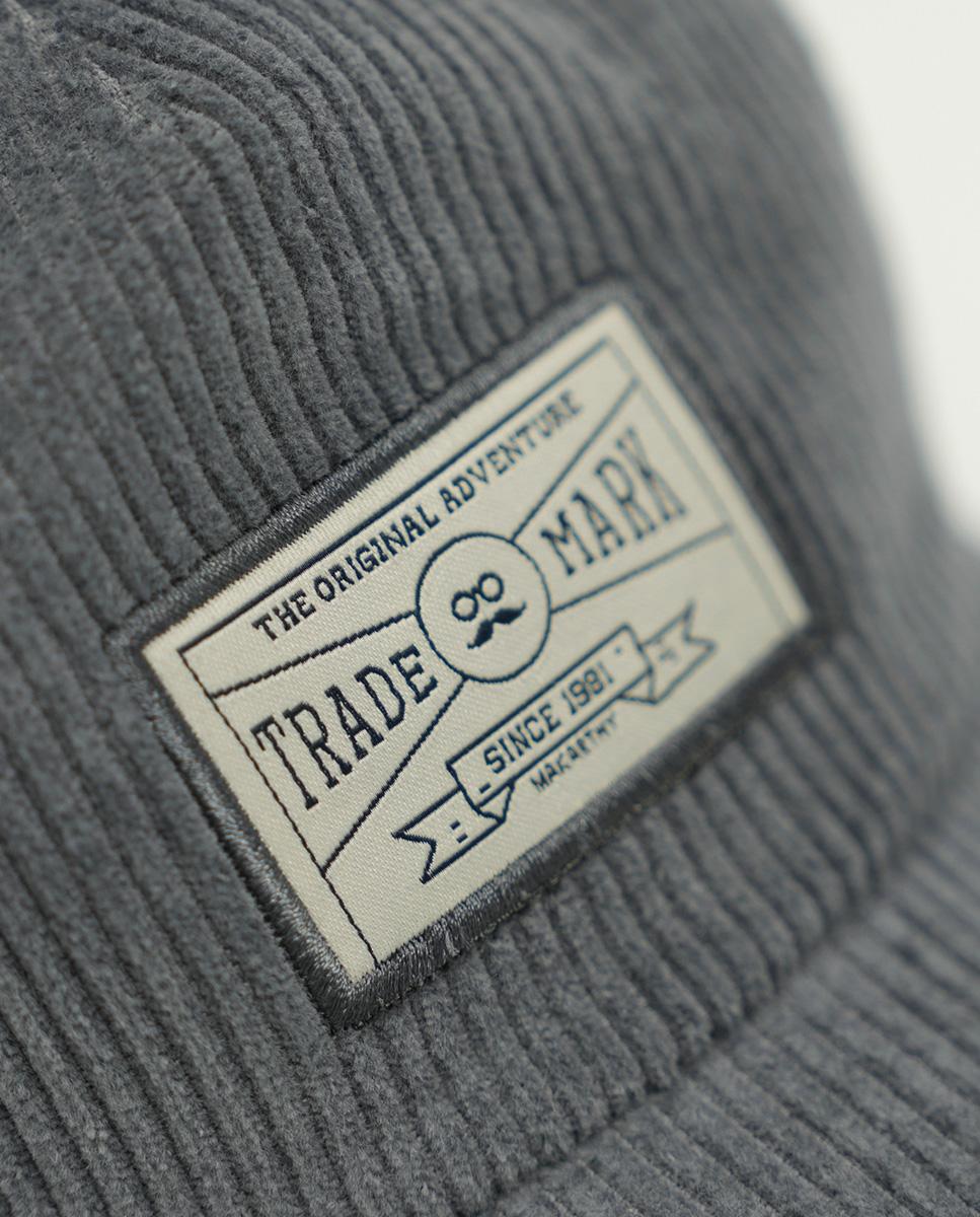 Imagen 2 de Gorra de hombre de pana con logo - Makarthy - Gris oscuro Gris oscuro