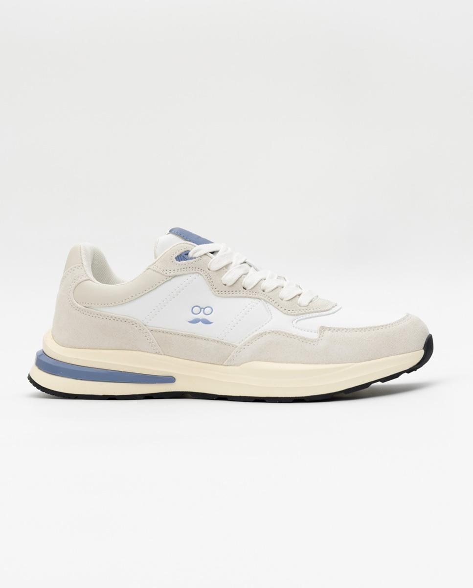 Makarthy - Zapatillas deportivas de hombre en serraje crew.