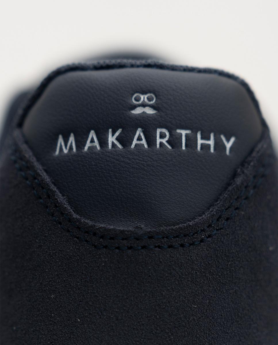Zapatillas deportivas de hombre en serraje crew - Makarthy - Azul marino Azul marino-3