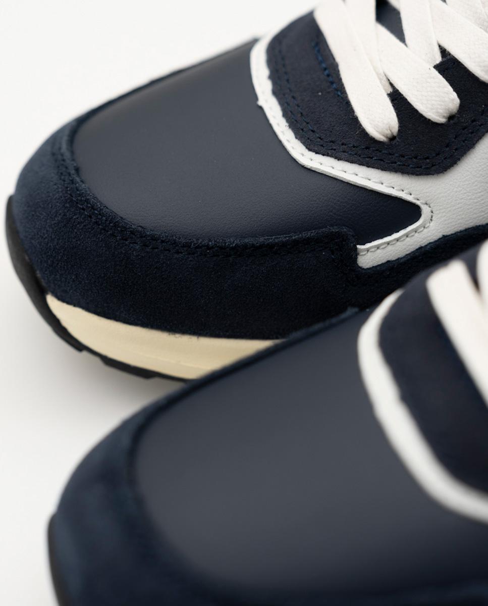Zapatillas deportivas de hombre en serraje crew - Makarthy - Azul marino Azul marino-4