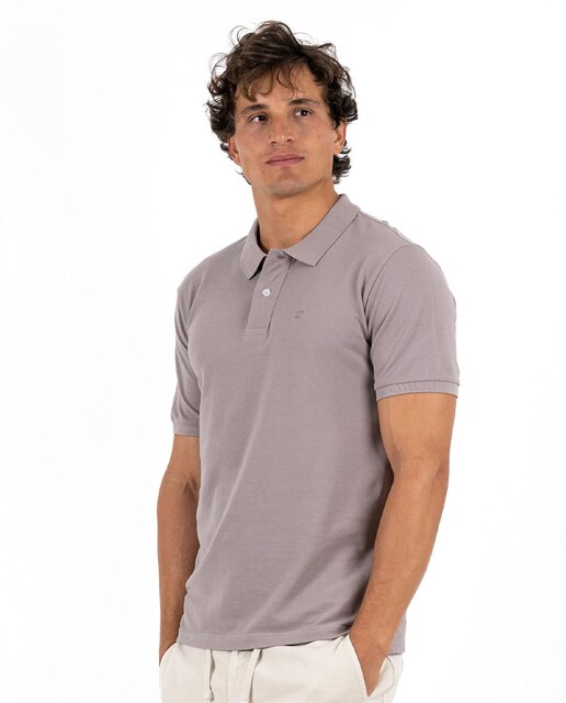 Imagen 0 de Polo de hombre de algodón de manga corta