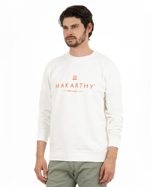 Imagen 0 de Sudadera de hombre de algodón cuello redondo