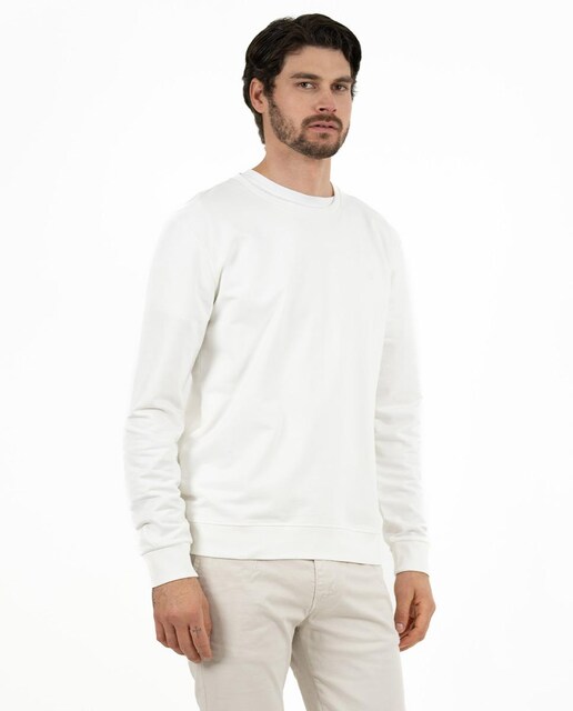 Imagen 0 de Sudadera de hombre de algodón cuello redondo