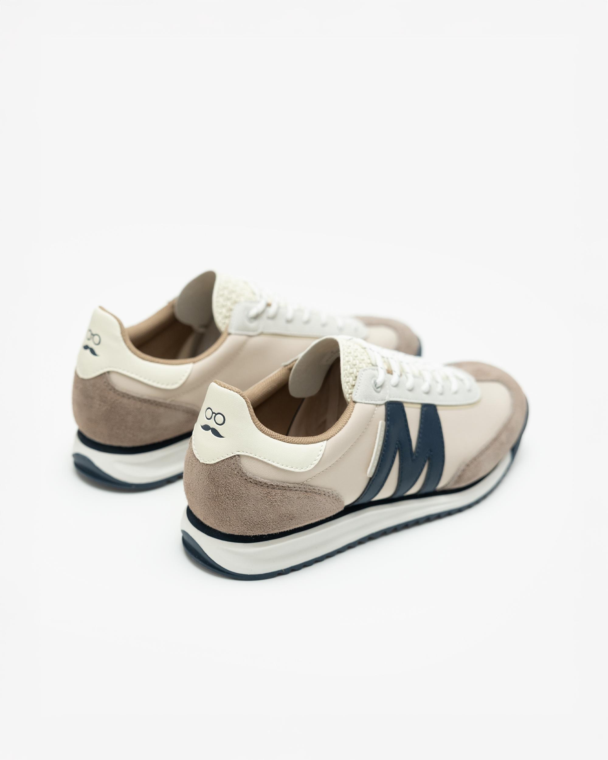 Imagen 2 de Zapatillas deportivas de hombre estilo retro con cordones - Makarthy - Beige Beige