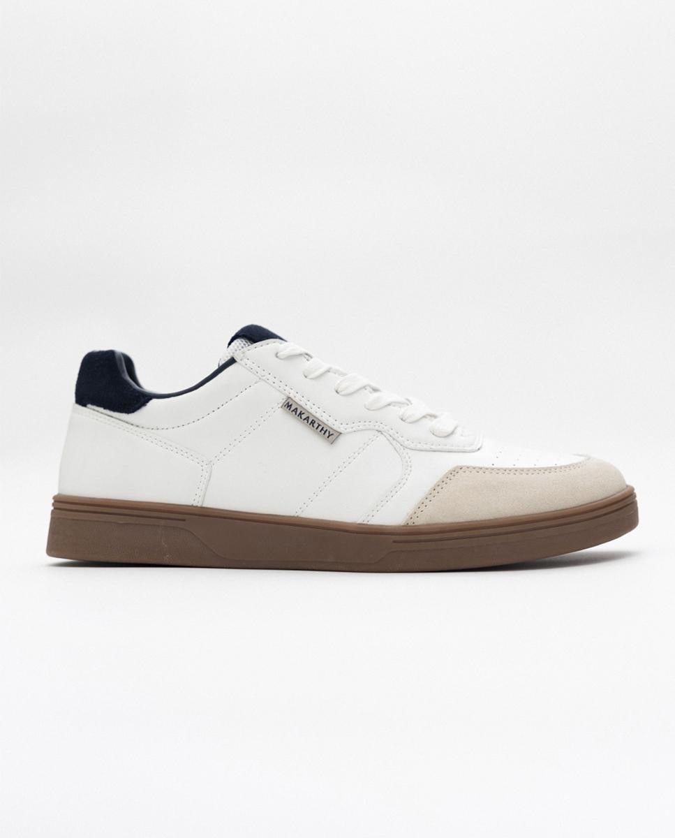 Imagen 0 de Zapatillas deportivas de hombre casual de piel Blanco
