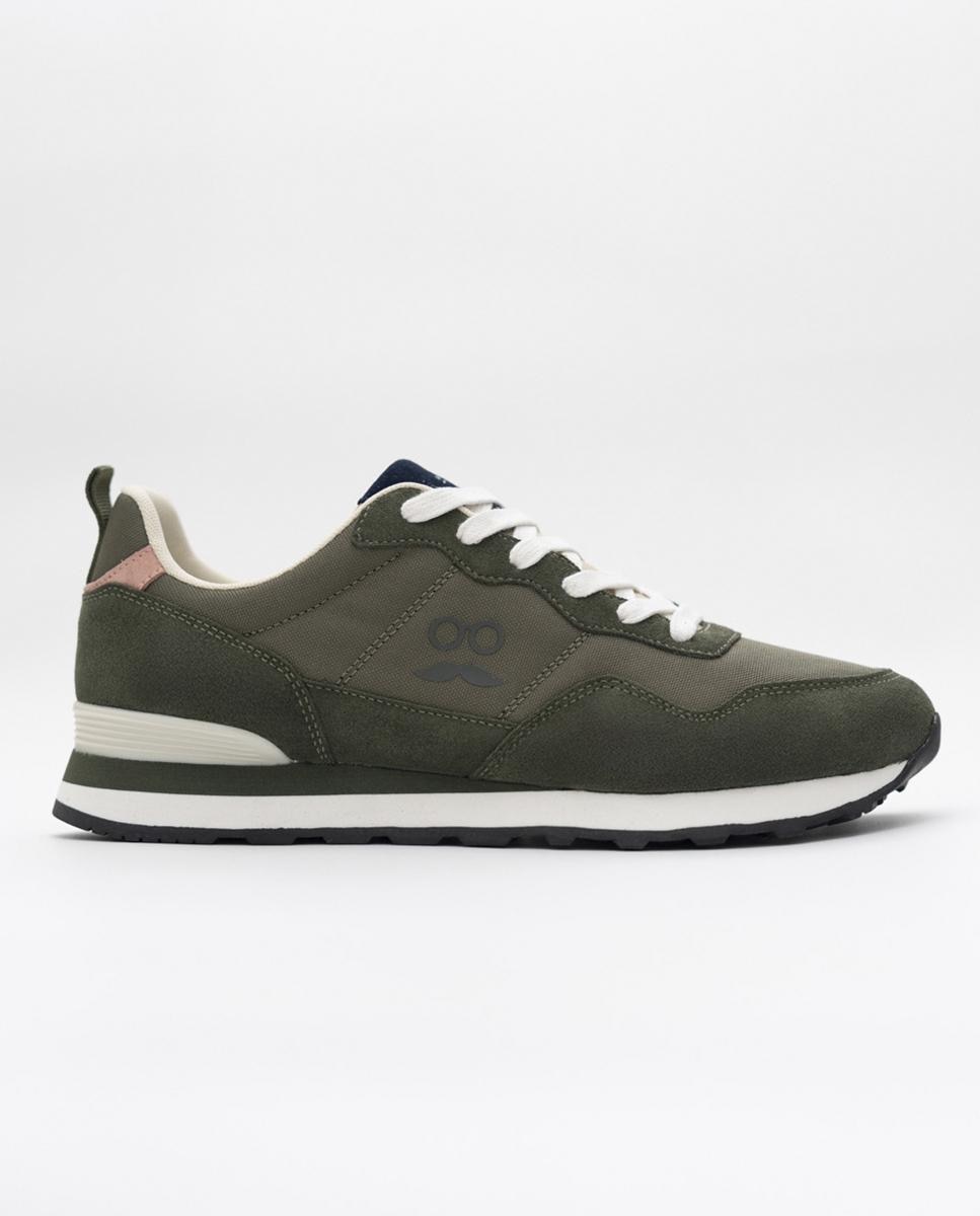 Zapatillas deportivas de hombre casual con cordones - Makarthy - Azul Verde-1
