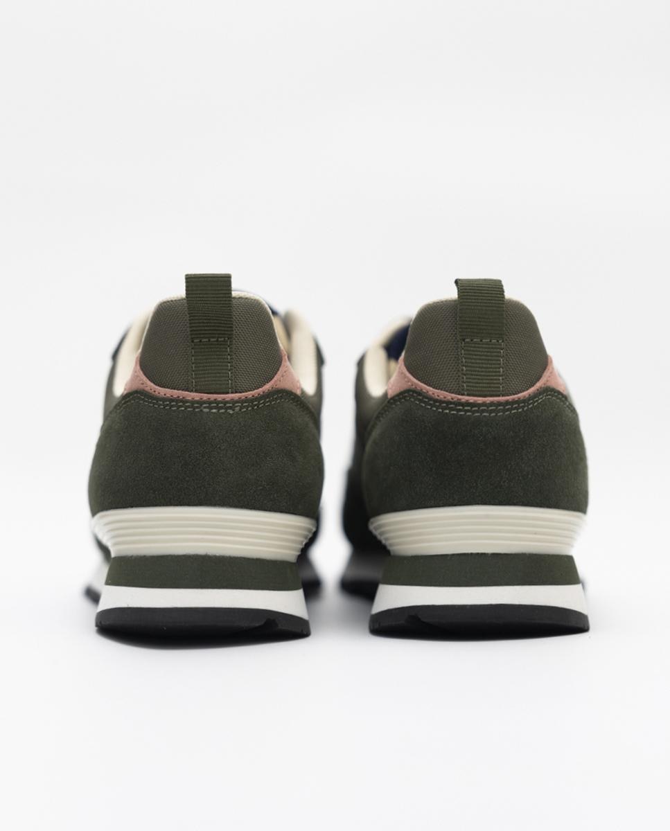 Zapatillas deportivas de hombre casual con cordones - Makarthy - Azul Verde-3