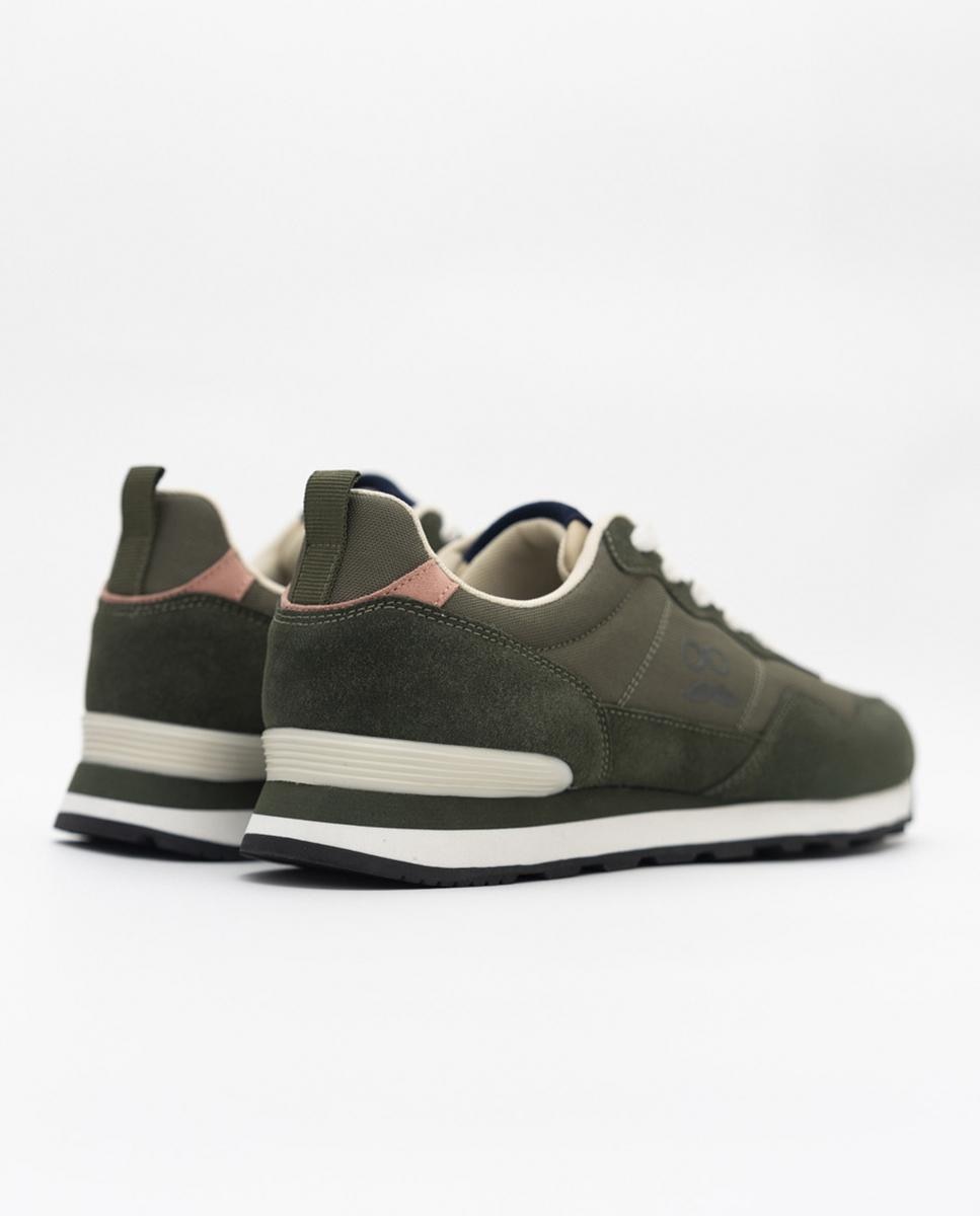 Zapatillas deportivas de hombre casual con cordones - Makarthy - Azul Verde-2