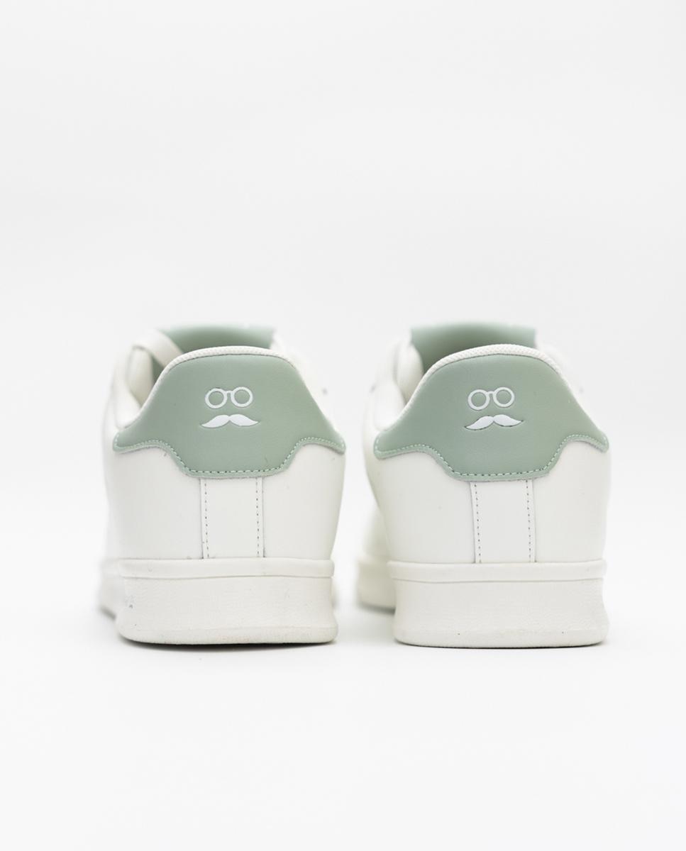 Zapatillas deportivas de hombre casual de piel - Makarthy - Blanco Blanco-3
