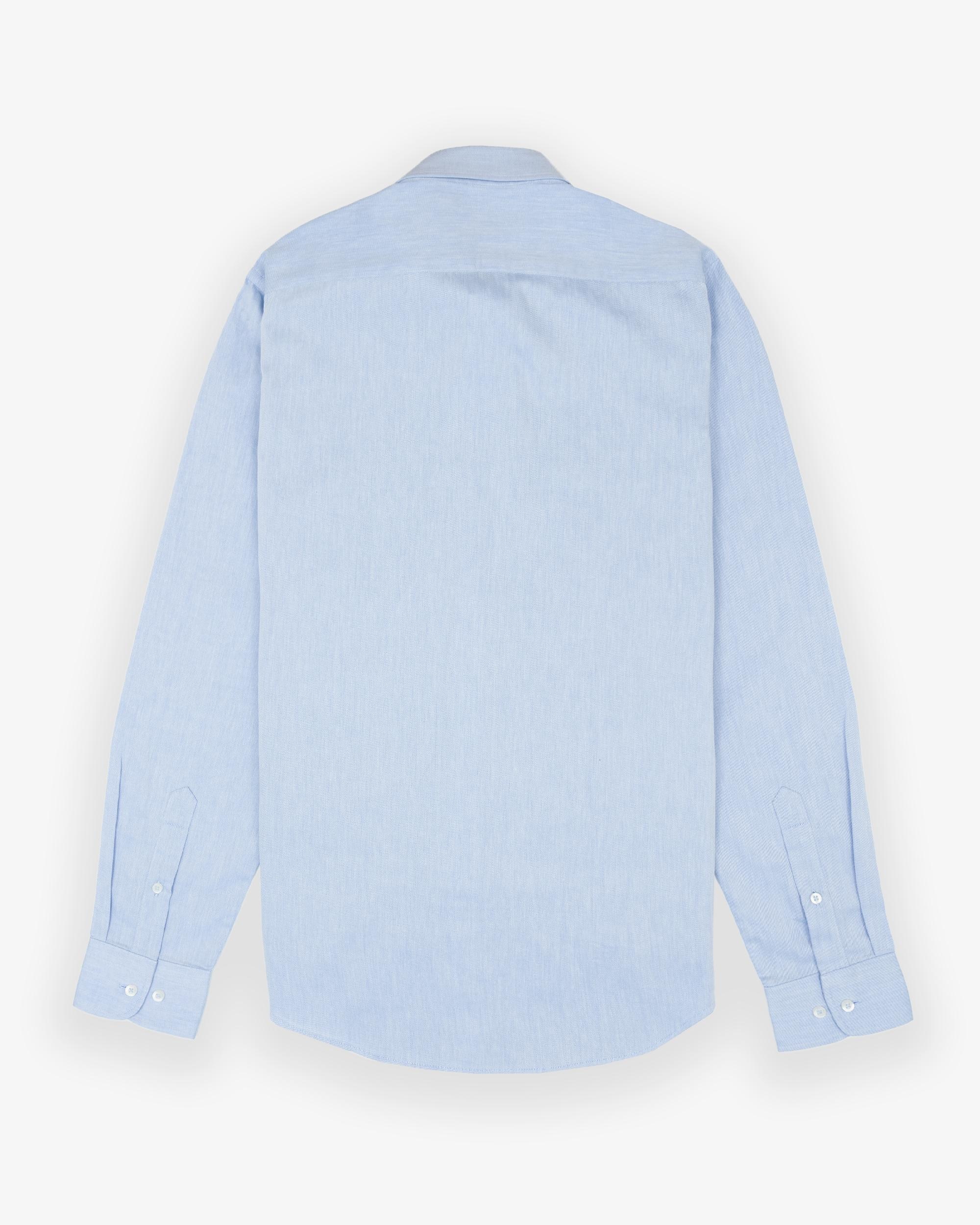 Camisa de vestir de hombre slim de manga larga - Makarthy - Azul celeste Azul celeste-2