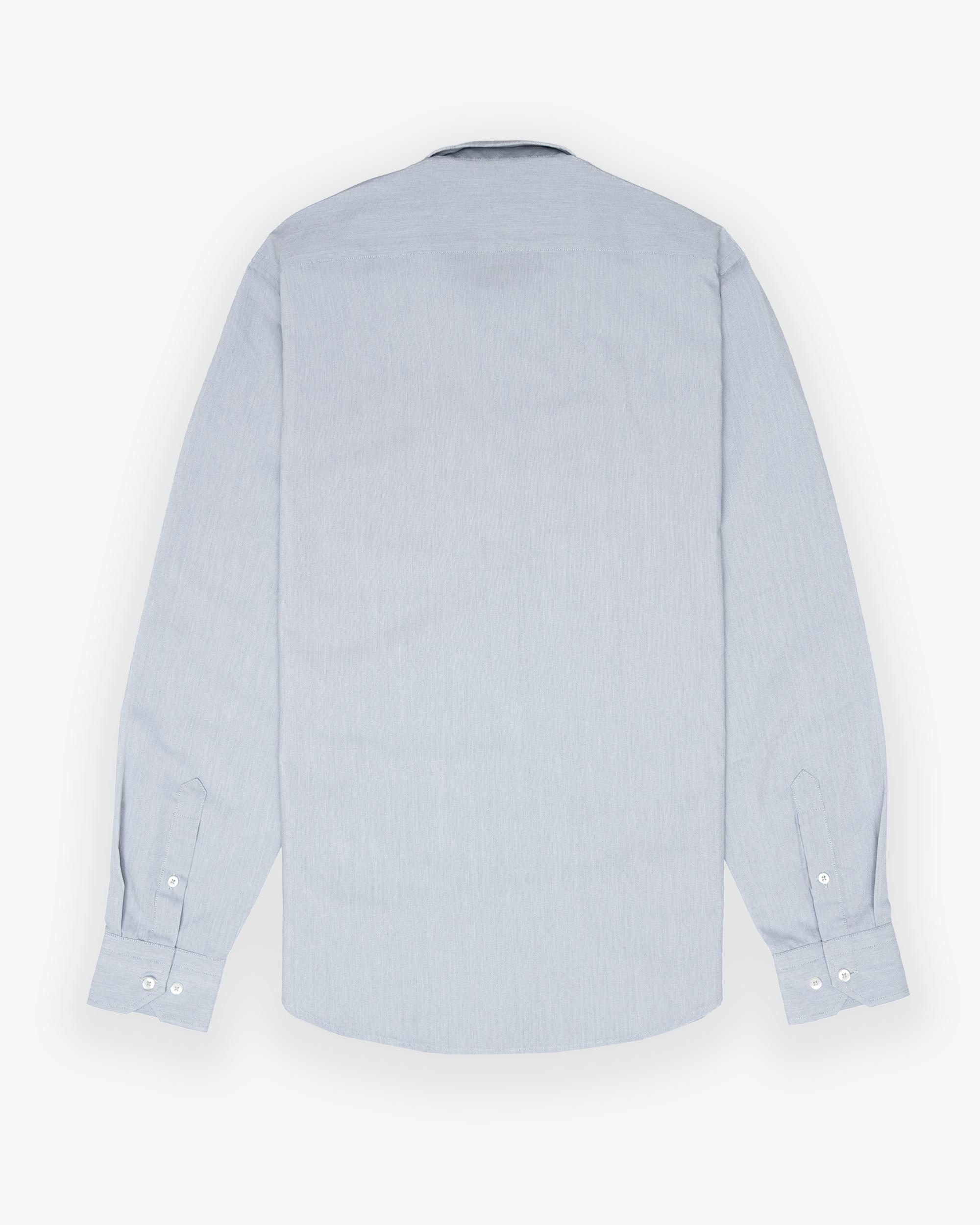 Imagen 2 de Camisa de hombre slim con tejido fil a fil - Makarthy - Gris Gris