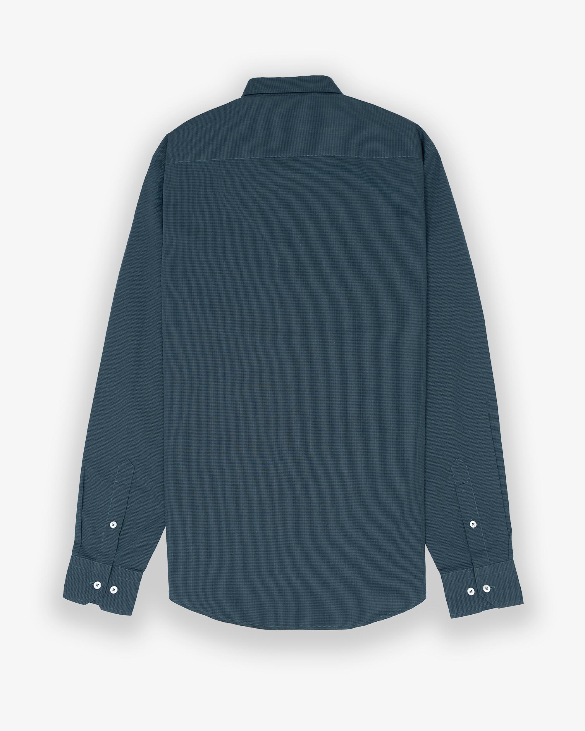 Imagen 2 de Camisa de hombre slim con estampado de cuadros - Makarthy - Verde Verde