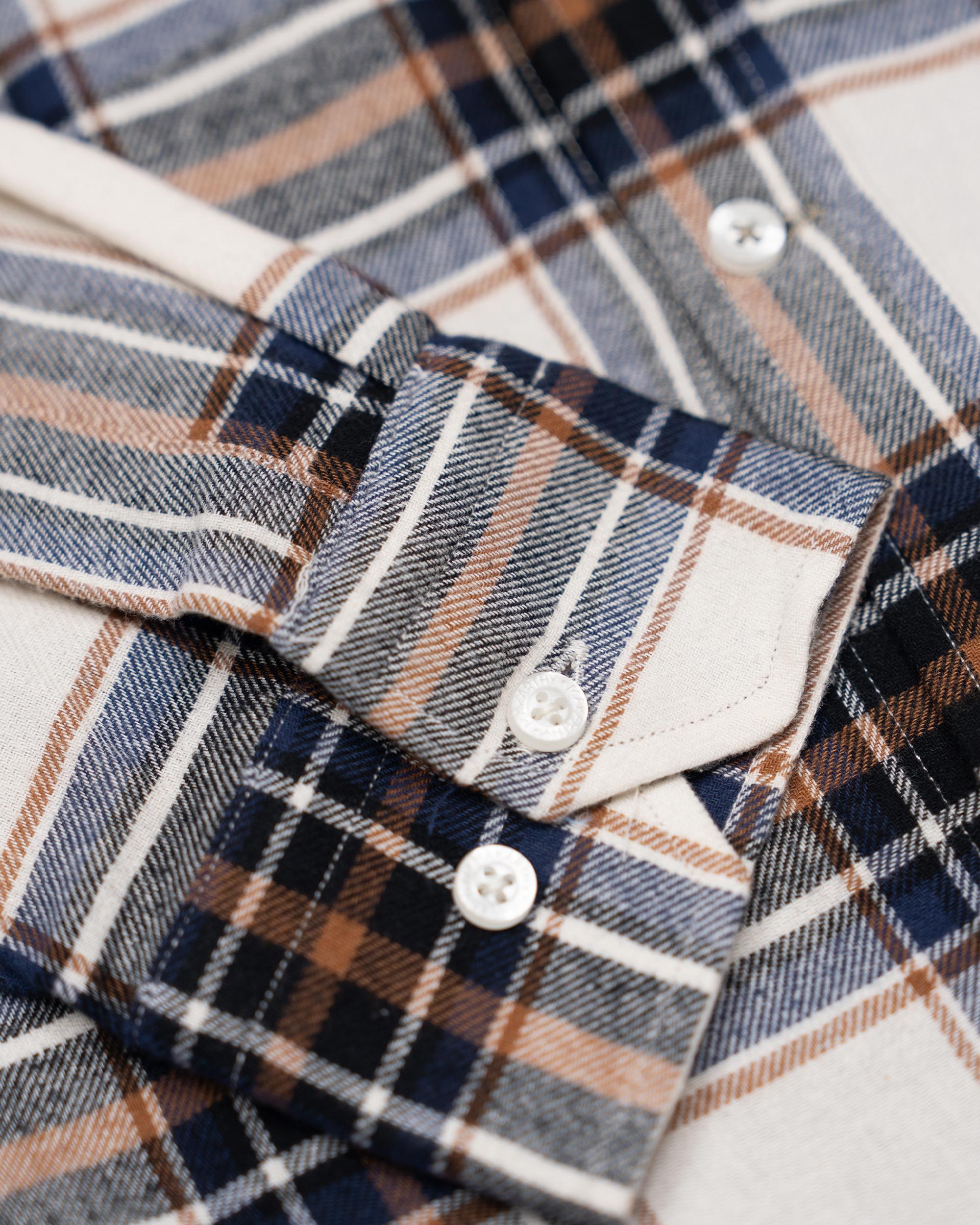 Imagen 4 de Camisa de hombre slim con cuadros y tejido tartán - Makarthy - Multicolor Multicolor