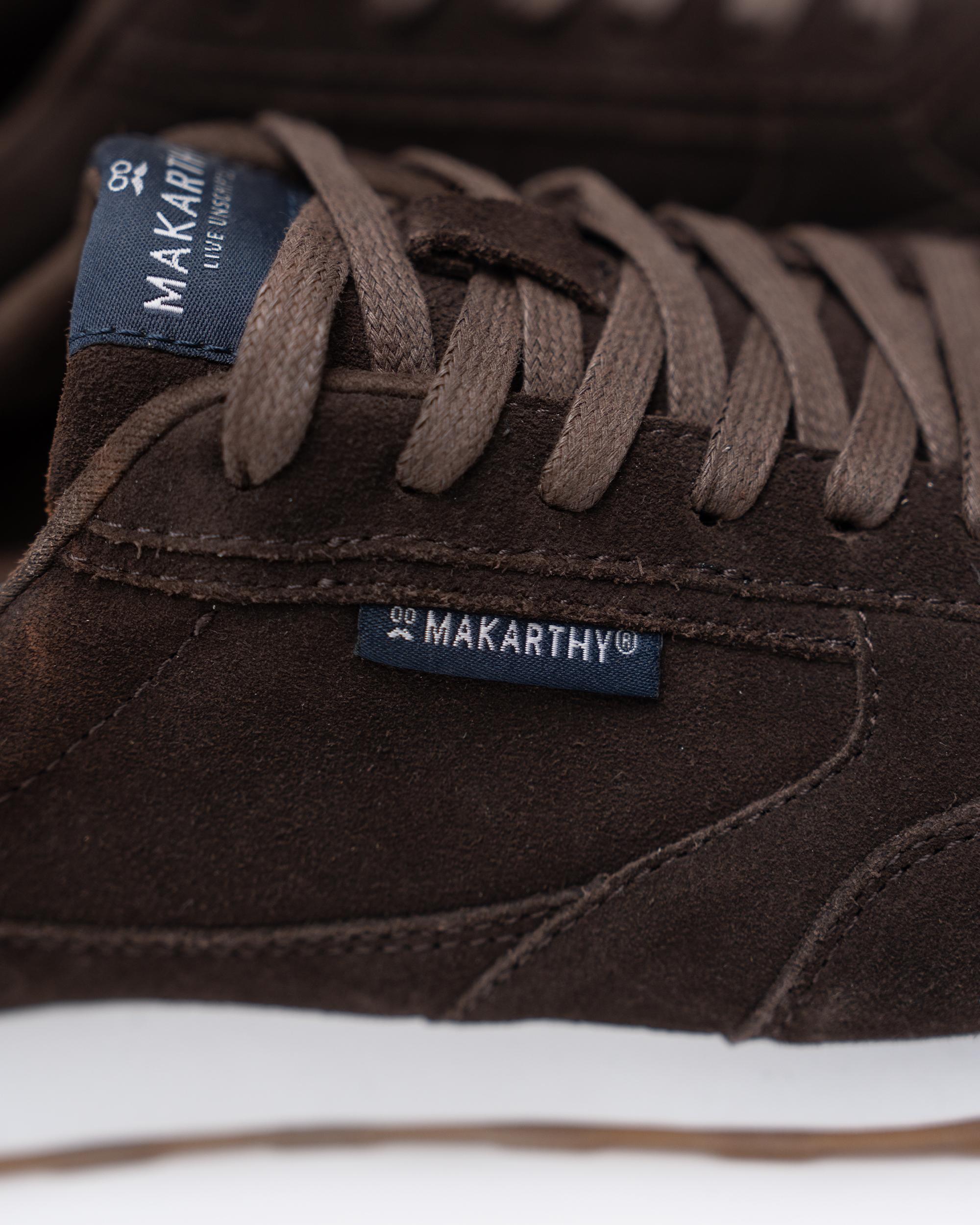 Imagen 4 de Zaparillas deportivas de hombre de ante con cordones - Makarthy - Marrón Marrón