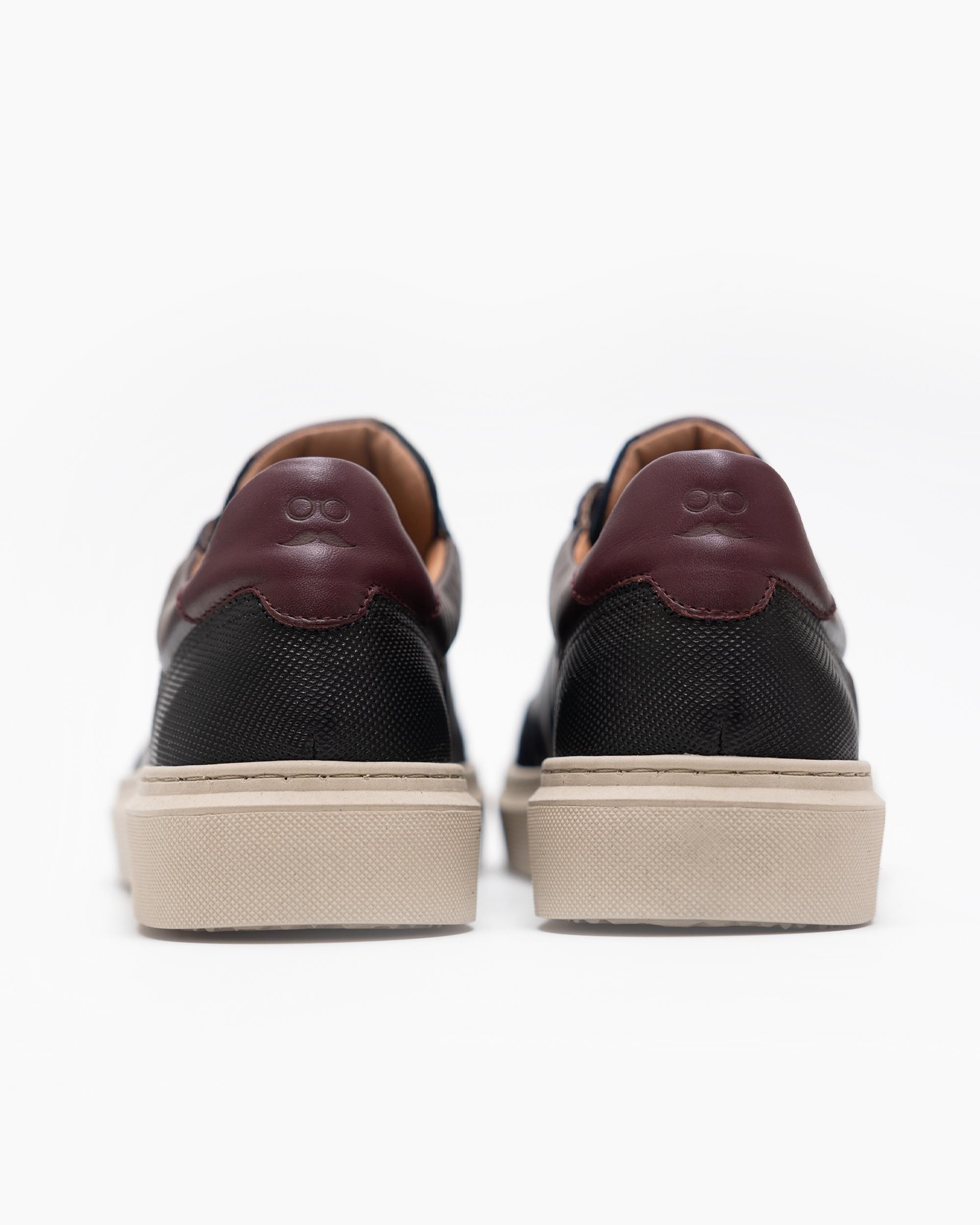 Imagen 2 de Zapatillas de vestir de hombre de piel con cordones - Makarthy - Azul marino Azul marino
