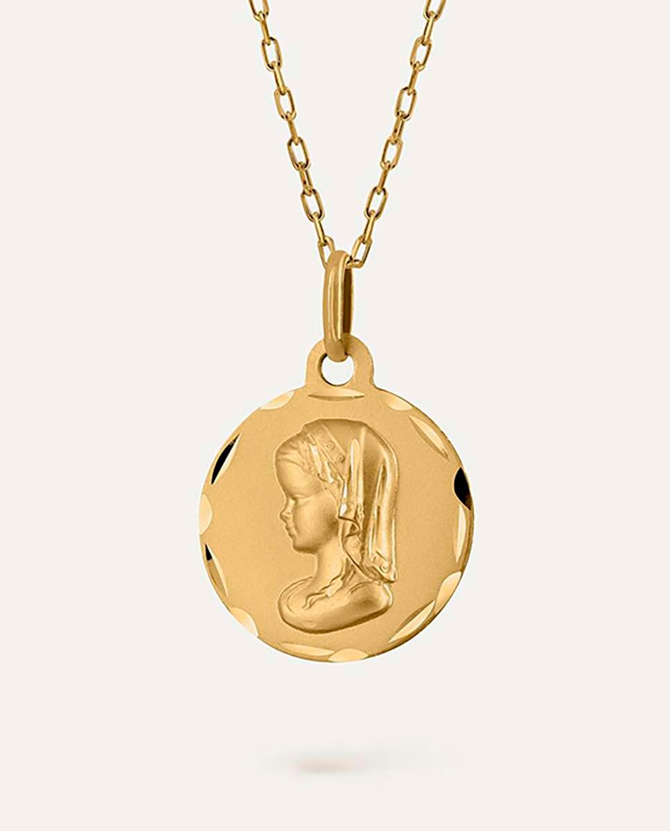 Imagen 2 de Medalla virgen niña de oro 9k - Bea Soldado - Oro Oro