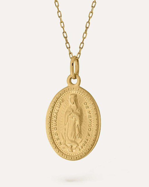 Imagen 0 de Medalla Guadalupe de oro liso de 9k