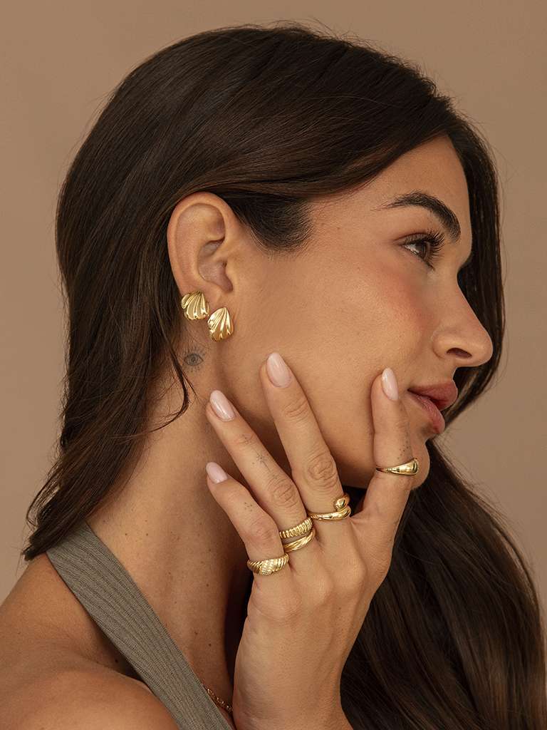 Anillo órbita de oro 9k liso - Bea Soldado - Oro Oro-3