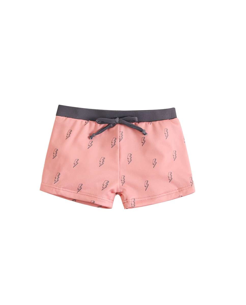Bóxer de bebé con estampado de rayos y cordón de ajuste - Dadati - Coral Coral-1