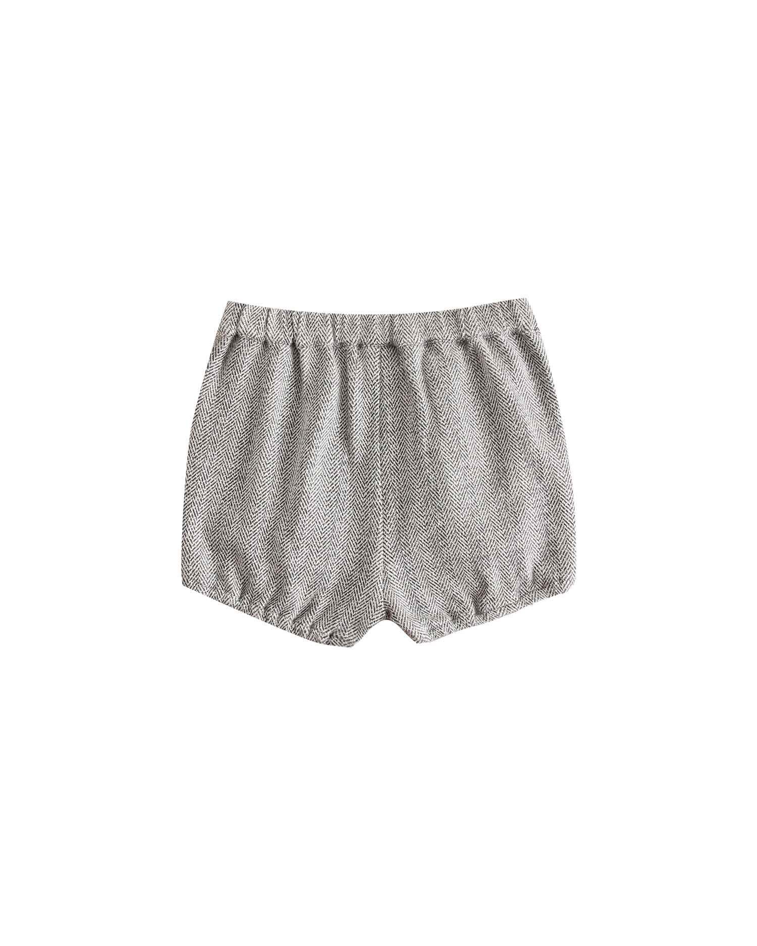 Short de bebé con estampado de espiga - Dadati - Gris Gris-2