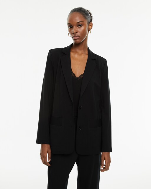 Imagen 0 de Blazer de mujer recta con cierre de botón