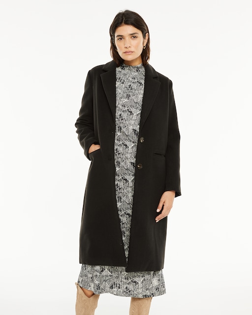 Imagen 0 de Abrigo de mujer de talle medio, con solapa