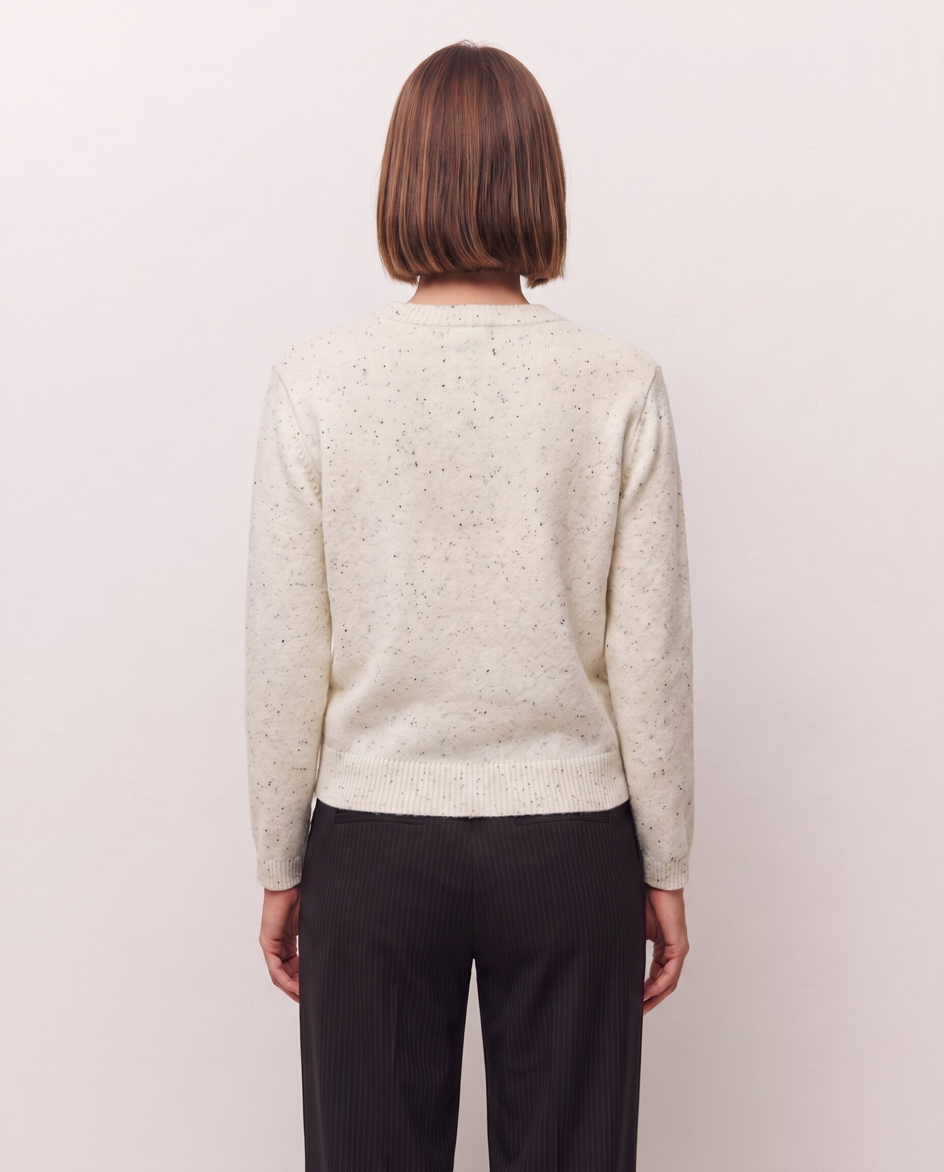 Jersey de mujer de manga larga bicolor - System Action - Crudo Crudo-2