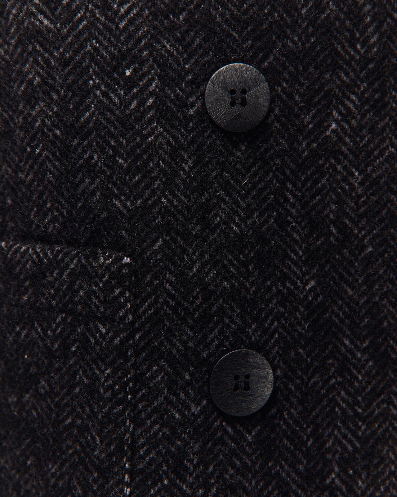 Abrigo de mujer de tejido de espiga y cuello solapa - System Action - Gris oscuro Gris oscuro-5