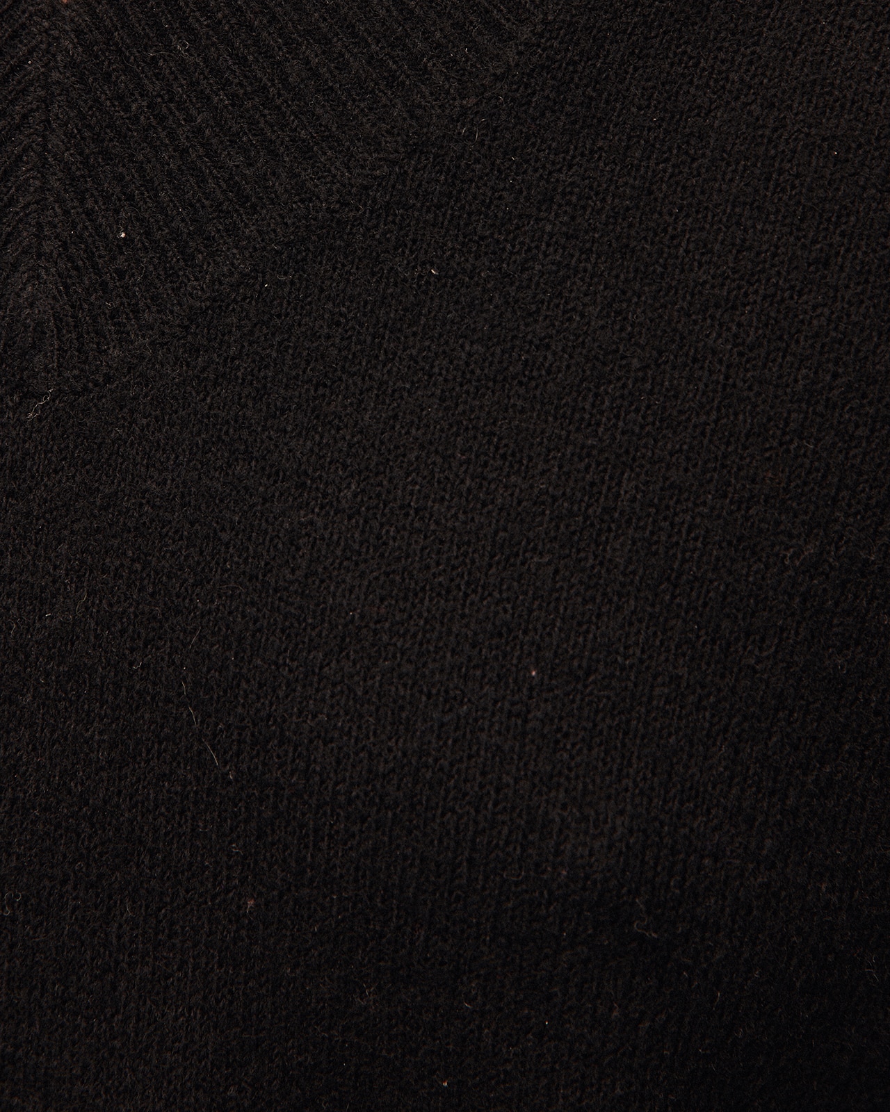 Jersey básico de mujer con escote pico y manga larga - System Action - Negro Negro-5