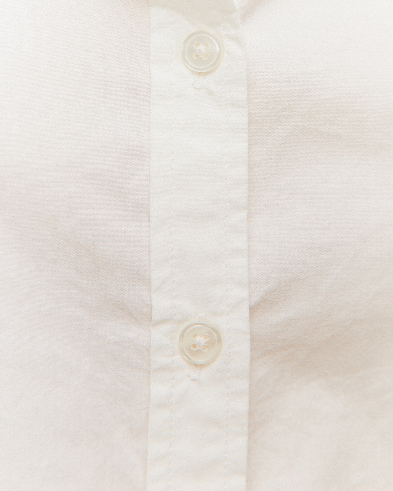 Camisa de mujer en tejido de popelin y manga larga - System Action - Blanco Blanco-5