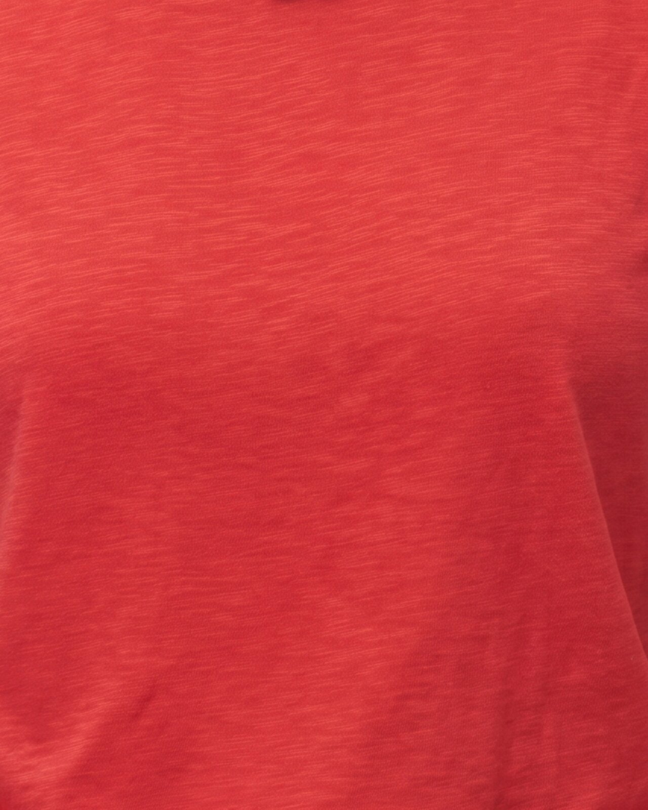 Camiseta de mujer en manga corta con tejido de flamé - System Action - Rojo Rojo-5