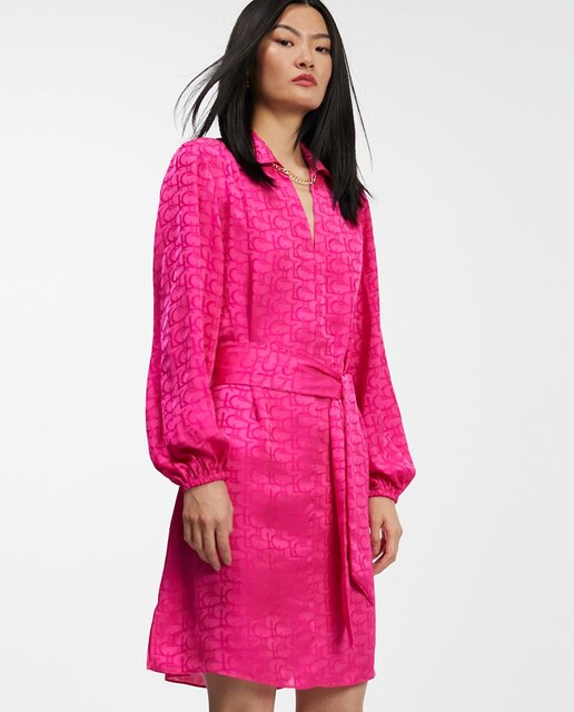 Imagen 0 de Vestido de manga larga y estampado logo