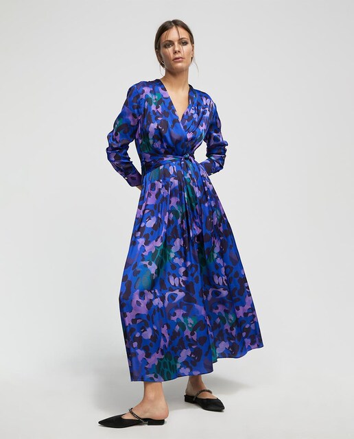 Imagen 0 de Vestido midi de manga larga