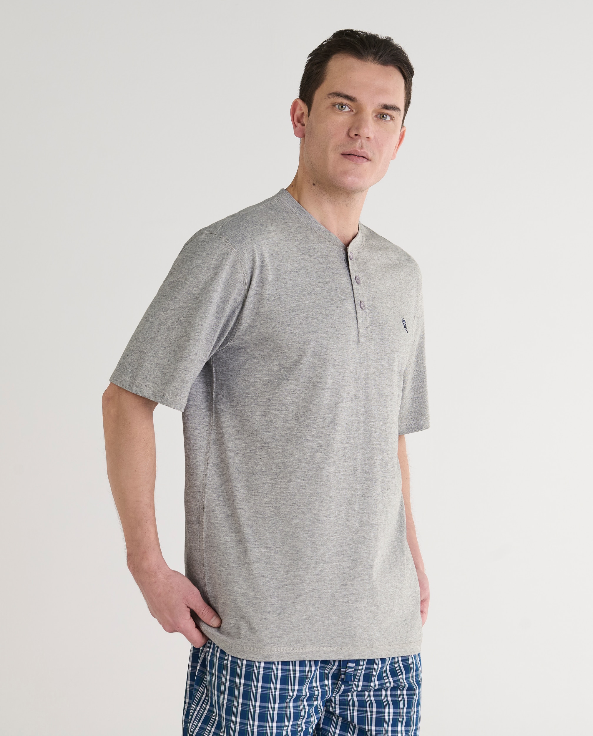 Camiseta manga corta tapeta - El Búho Nocturno - Gris Gris-1
