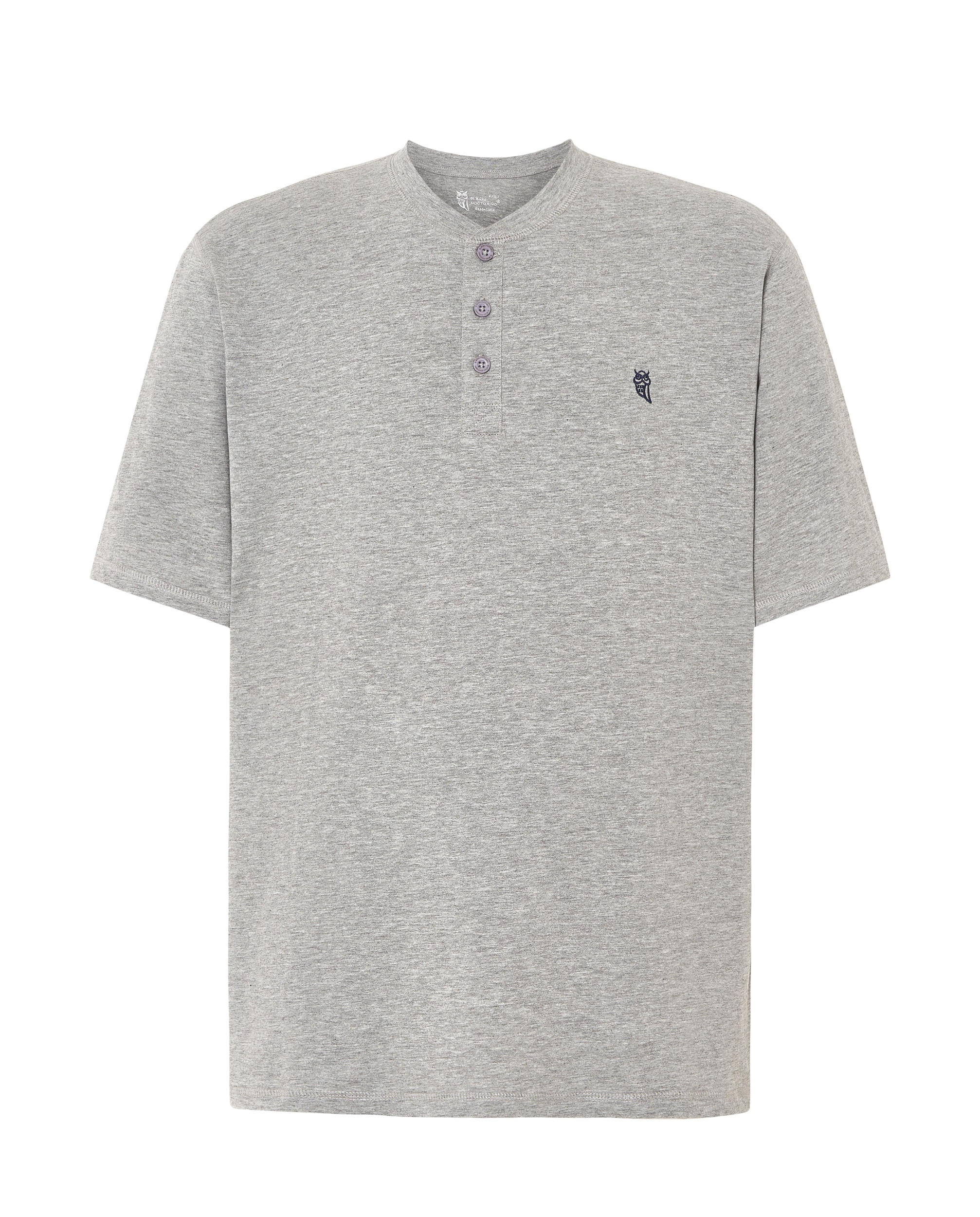 Camiseta manga corta tapeta - El Búho Nocturno - Gris Gris-4