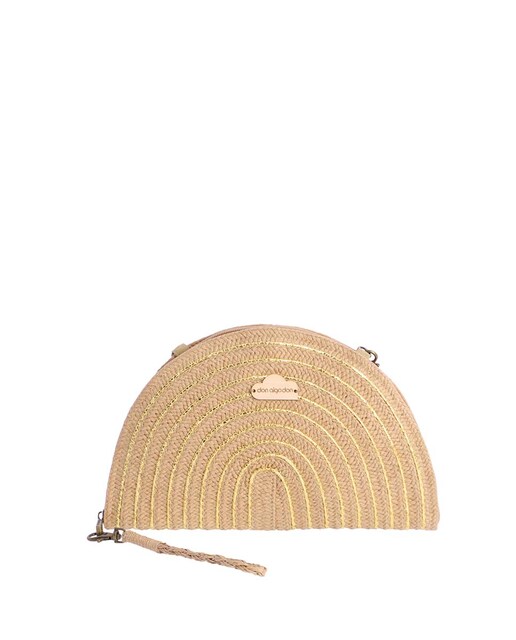 Imagen 0 de Bandolera de mujer color natural con cremallera