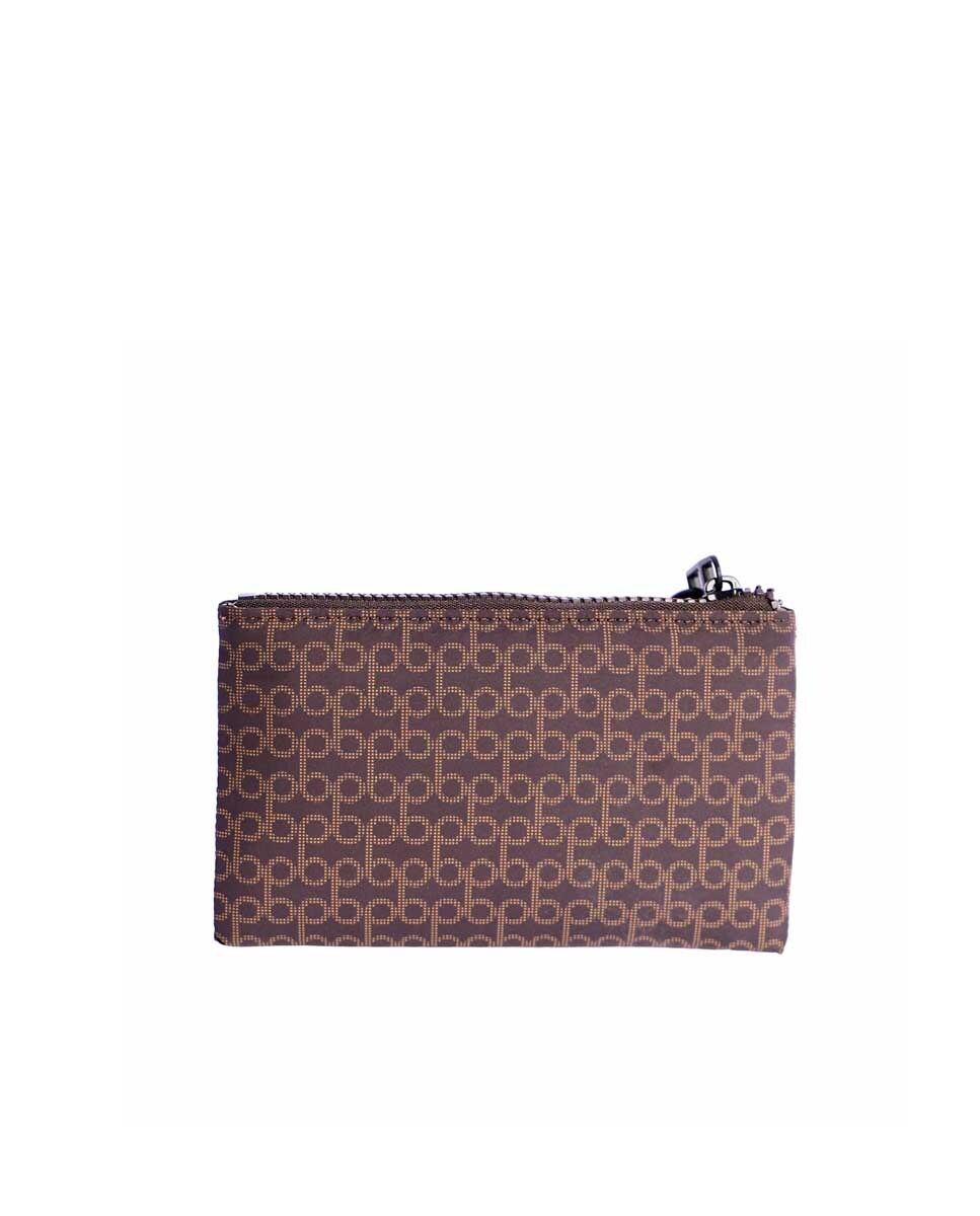 Carteira Fano em Castanho com Fecho Zip Castanho-3