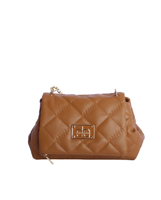 Imagem 0 de Mala de Mão Capri em Camel com Aba