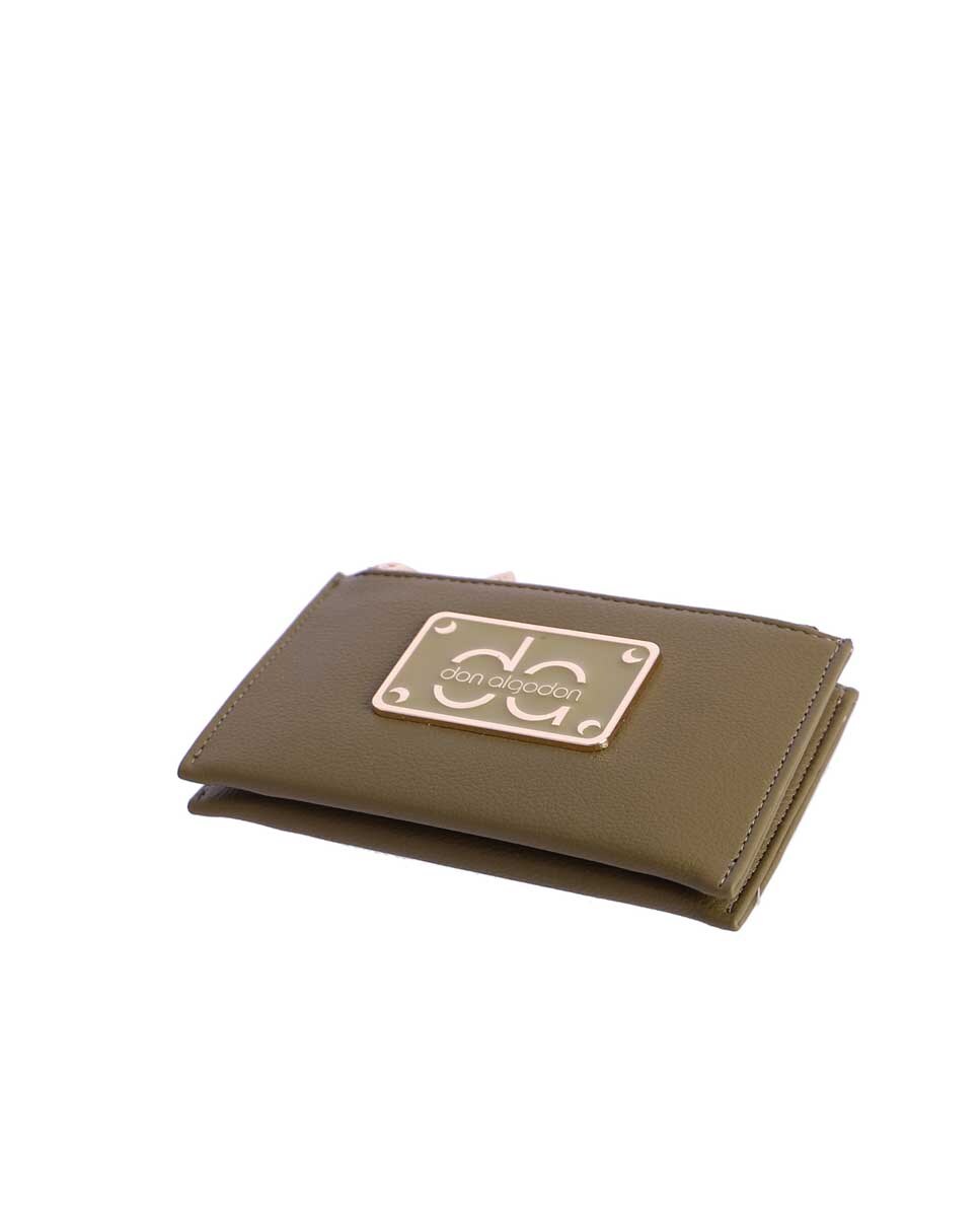 Carteira Pordenone em Caqui com Fecho Zip Caqui-5