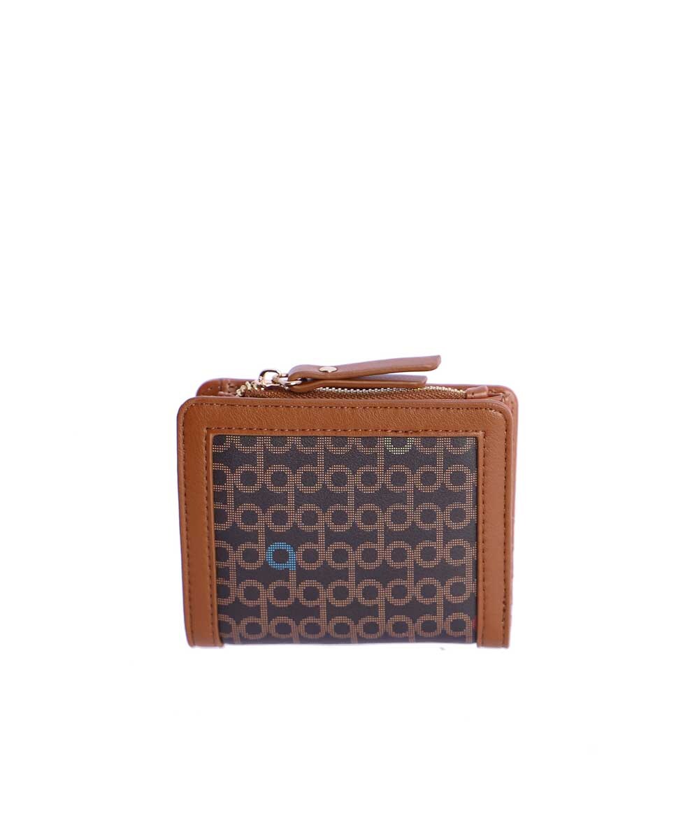 Carteira Rous em Castanho com Fecho Zip Castanho-1