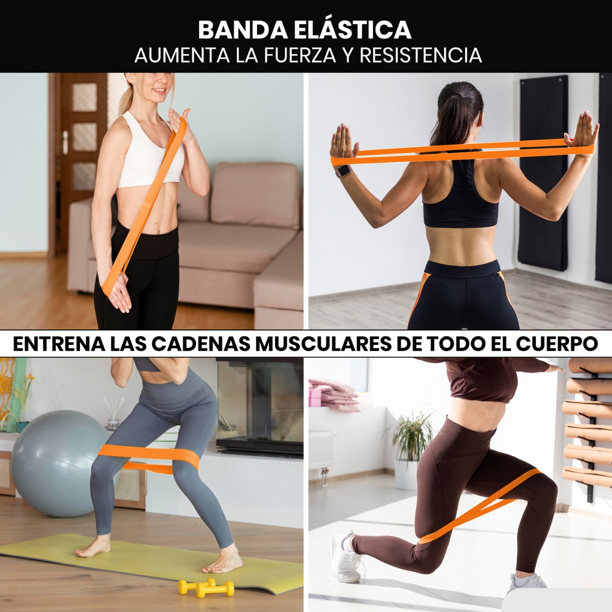 Set de EPP 5 en 1 para ejercicios y masajes musculares Unycos - Naranja Naranja-5