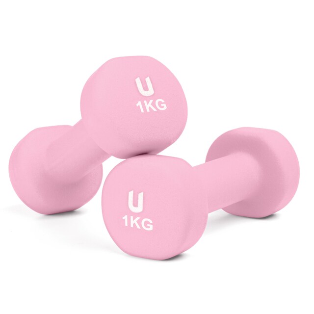 Imagen 0 de Mancuernas de neopreno redondas 1kg Unycos