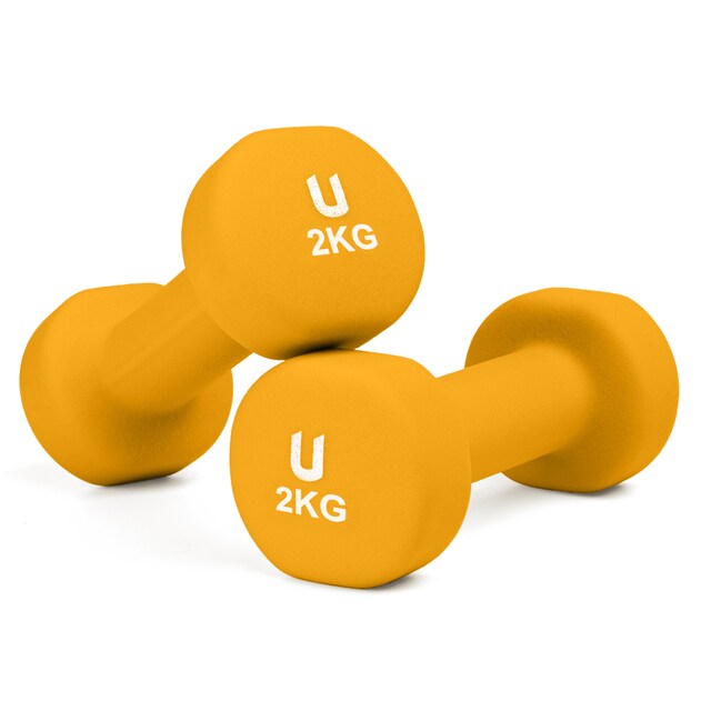 Imagen 0 de Mancuernas de neopreno redondas 2kg Unycos
