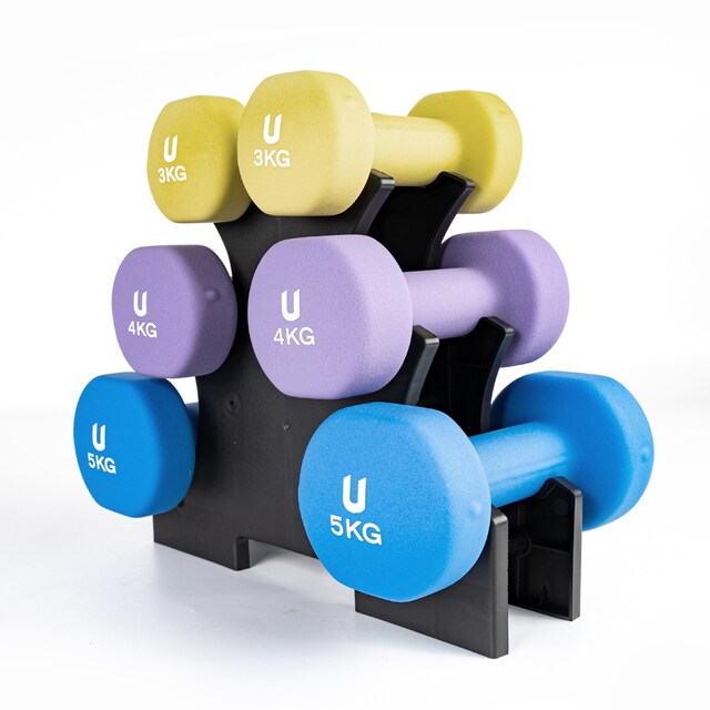 Imagen 0 de Kit Mancuernas de neopreno redondas 3, 4, 5kg Unycos